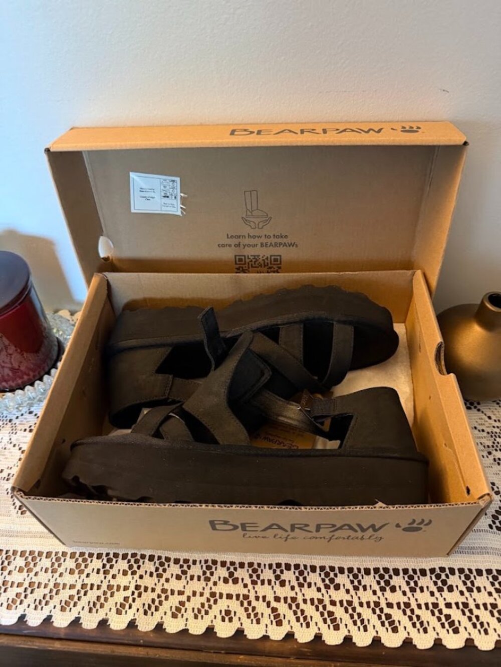 Bearpaw Pinnacle platform sandal NIB size 10